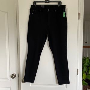 Black GAP True Skinny high rise jeans